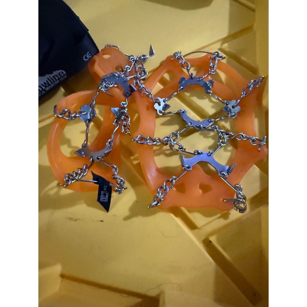 Snowline Chainsen Pro Ice Traction Cleats Orange Size Small Hiking Crampons